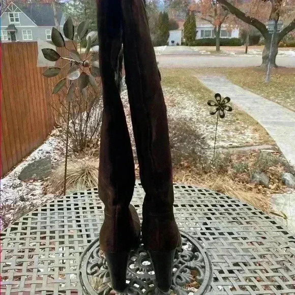 Prada Brown Suede Boots - Picture 2 of 7